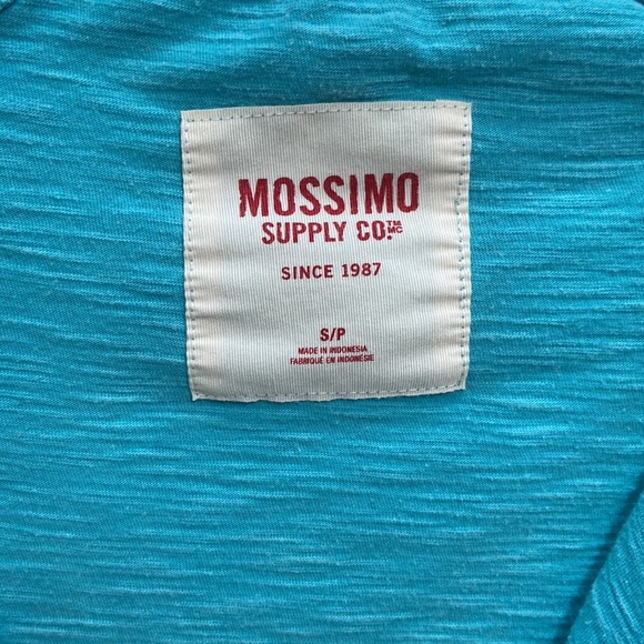 Women’s Mossimo Supply Co turquoise blue zip up jacket with hood. Size small. - Picture 9 of 12